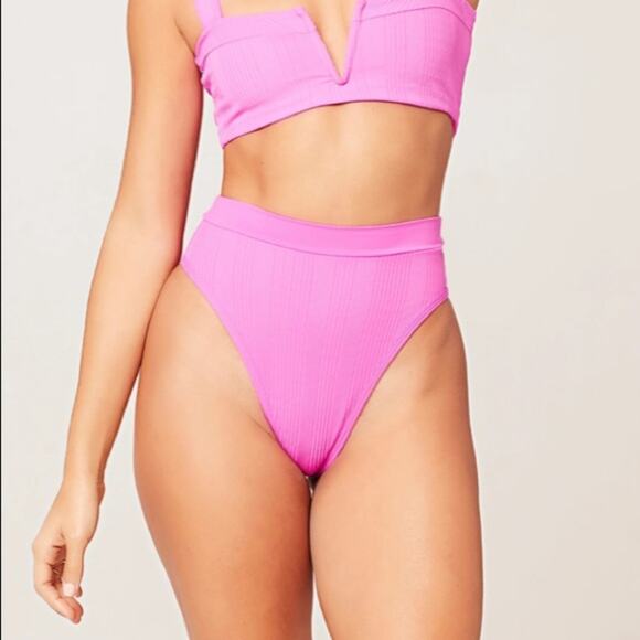 NWT L*SPACE Pointelle Rib Frenchi Bitsy Bottom XS - Picture 1 of 6